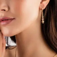 Серьги из желтого золота
