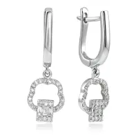 Серьги золотые с бриллиантами