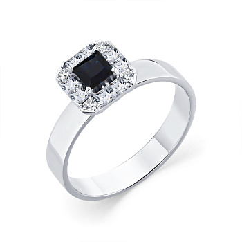 Кольцо из белого золота с сапфиром 0,384 ct