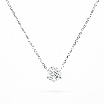 Колье DANAYA  из белого золота с бриллиантом 0,5 ct