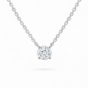 Колье DANAYA  из белого золота с бриллиантом 0,3 ct