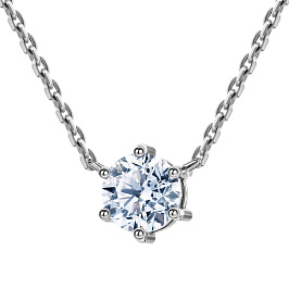Колье DANAYA  из белого золота с бриллиантом 0,73 ct