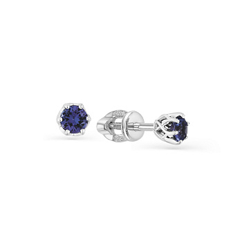 Серьги из белого золота с сапфирами 0,519 ct