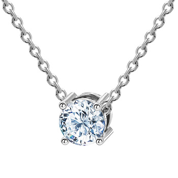 Колье DANAYA  из белого золота с бриллиантом 0,91 ct